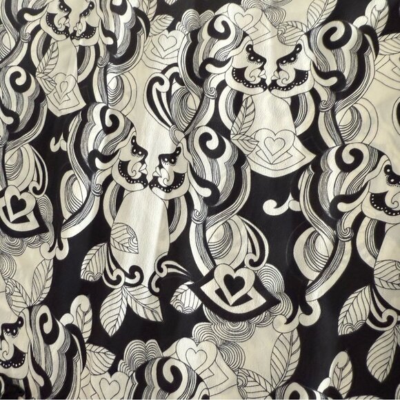 See By Chloe Black White Puff Sleeve Mini Dress Long Sleeve Patterned 38 - Picture 6 of 13